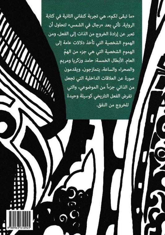 ما تبقى لكم - تأليف: غسان كنفاني