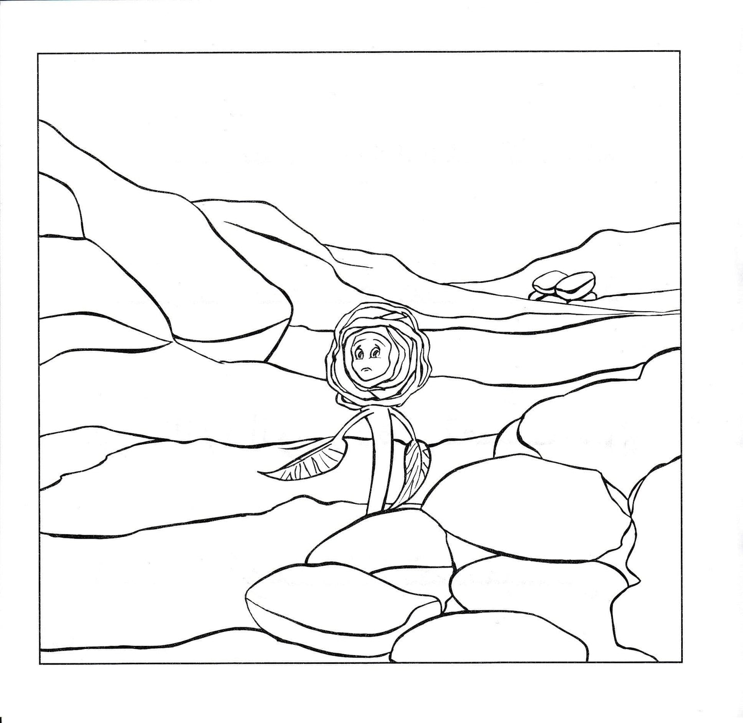 اقرأ ولون : الزهرة الوحيدة