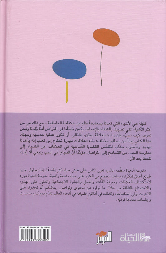 سلسلة مدرسة الحياة : العلاقات : كيف تختار الصداقة والحب - تحرير: الان دو بوتون - ترجمة: إيهاب عبد الحميد