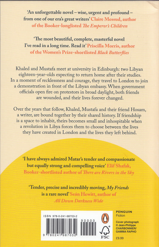 My Friends - By: Hisham Matar (Paperback Cover)