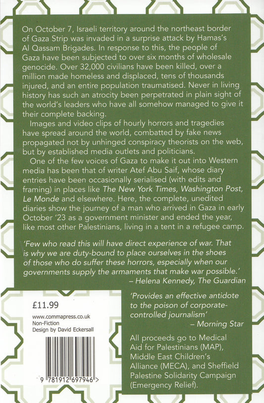 Don't Look Left : A Diary of Genocide - By. Atef Abu Saif - Foreword by. Chris Hedges