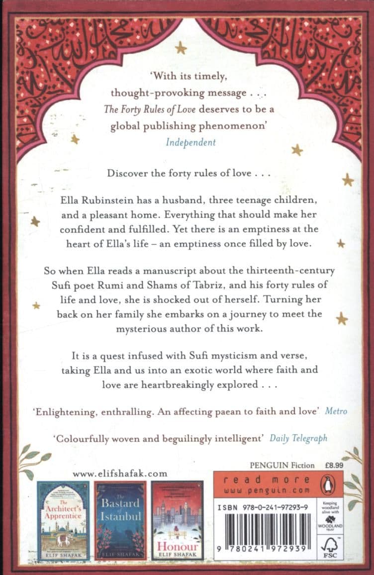 Forty Rules Of Love By. Elif Shafak