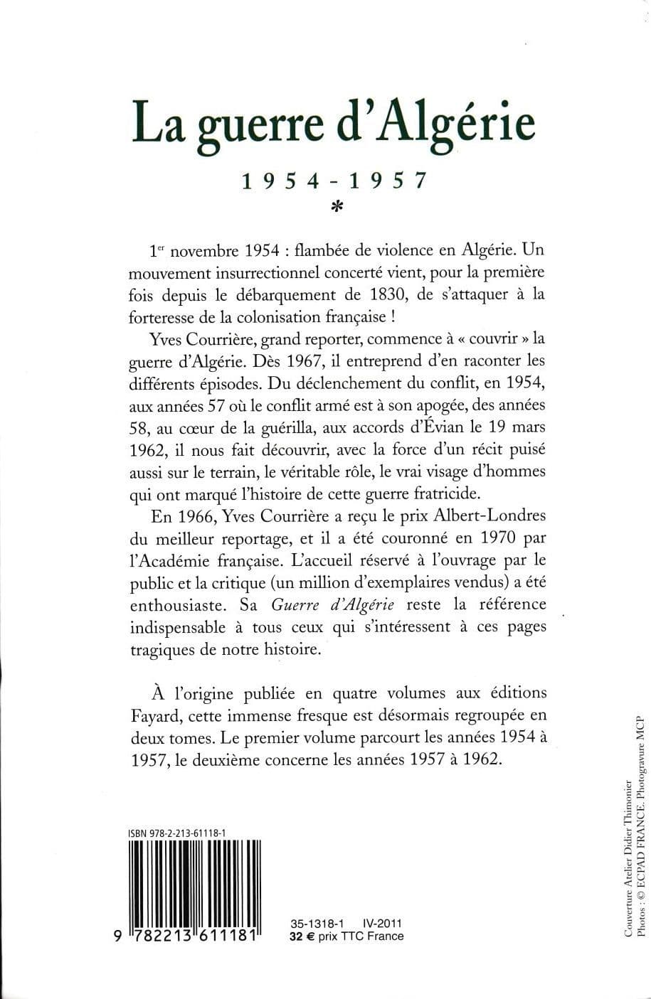 La Guerre d'Algérie, tome 1: 1954-1957 by Yves Courrière