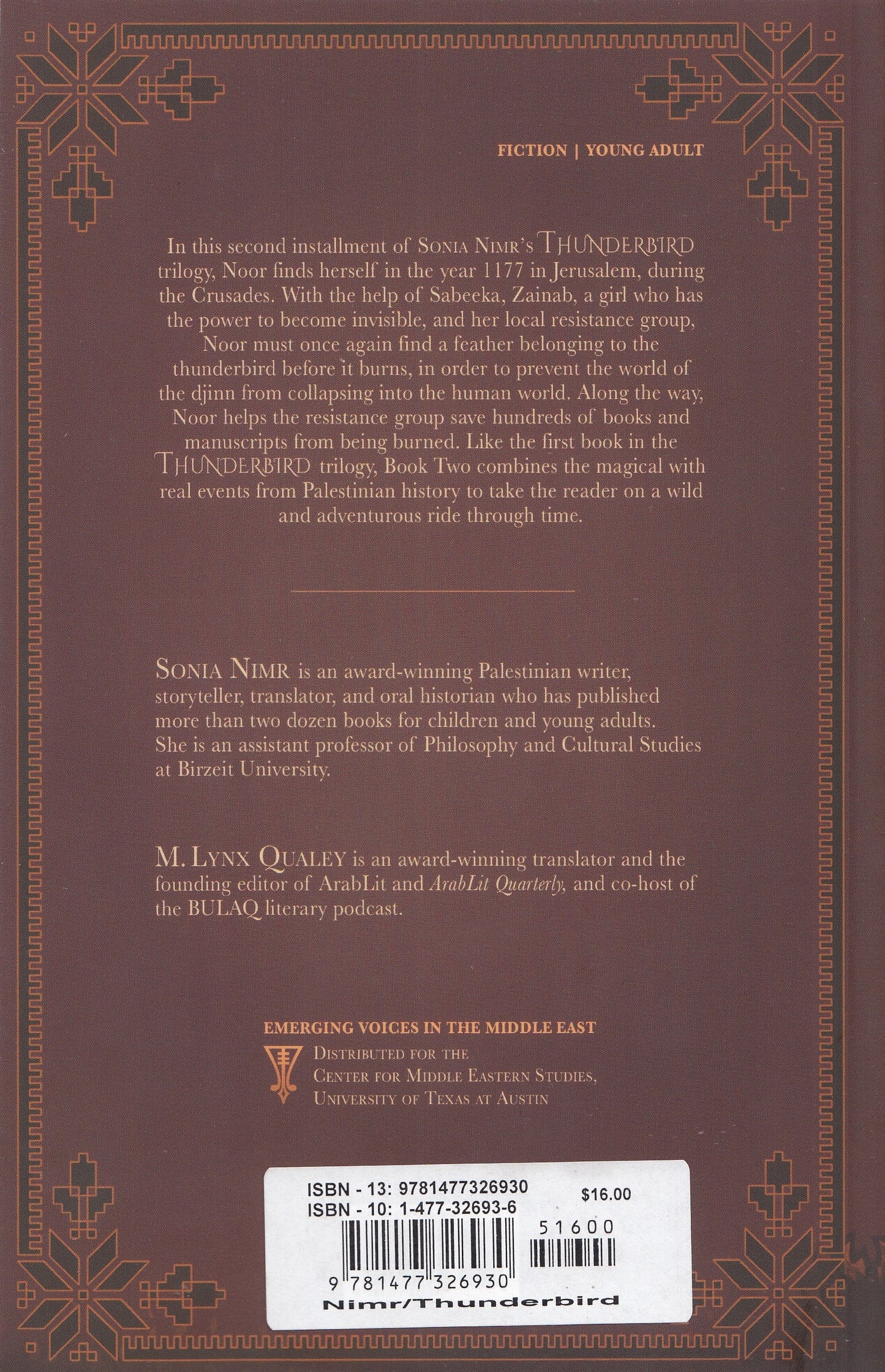 Thunderbird : Book Two - Sonia Nimr (Author) - M. Lynx Qualey (Translator)