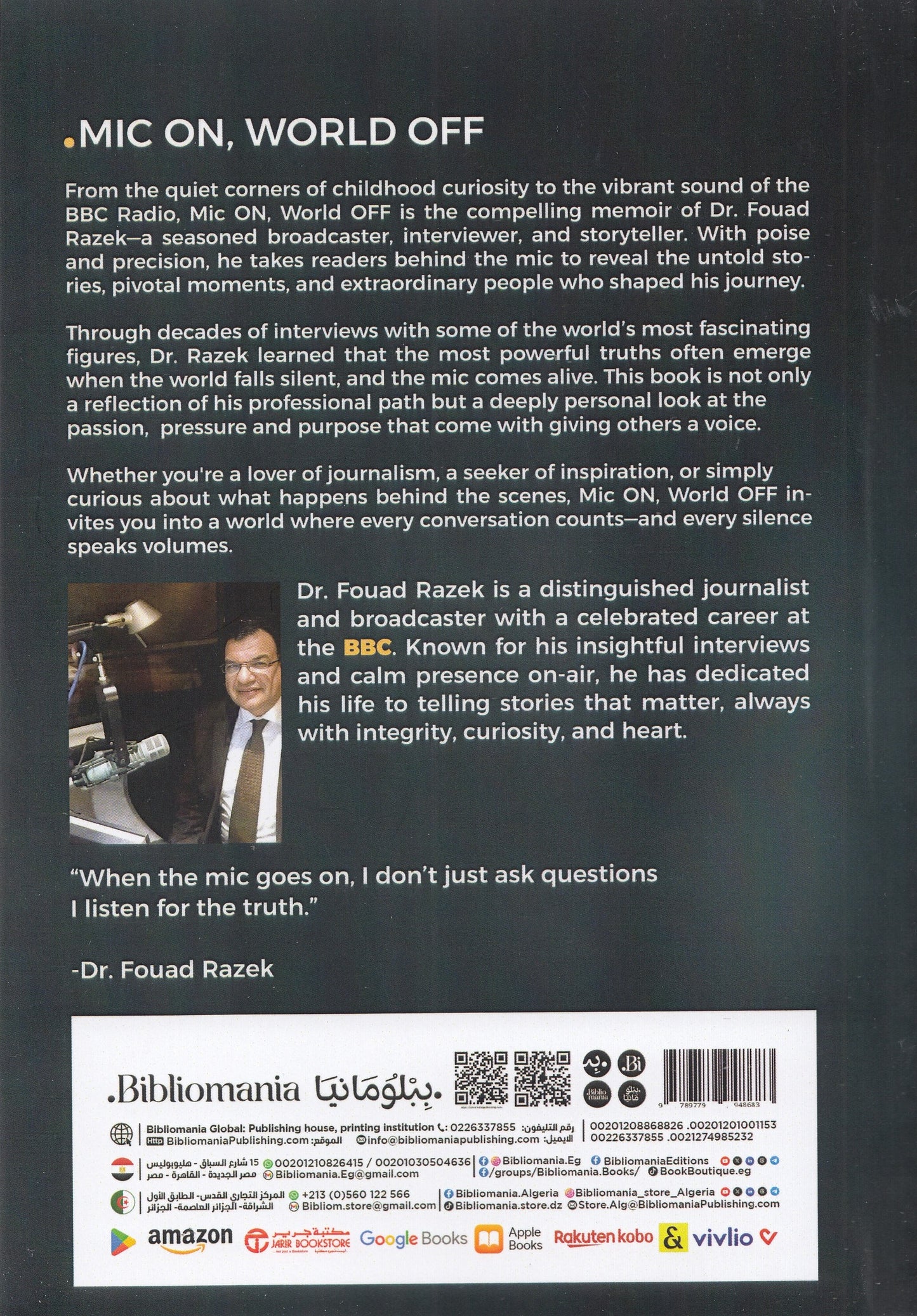 Mic On, World Off - By: Dr. Fouad Razek