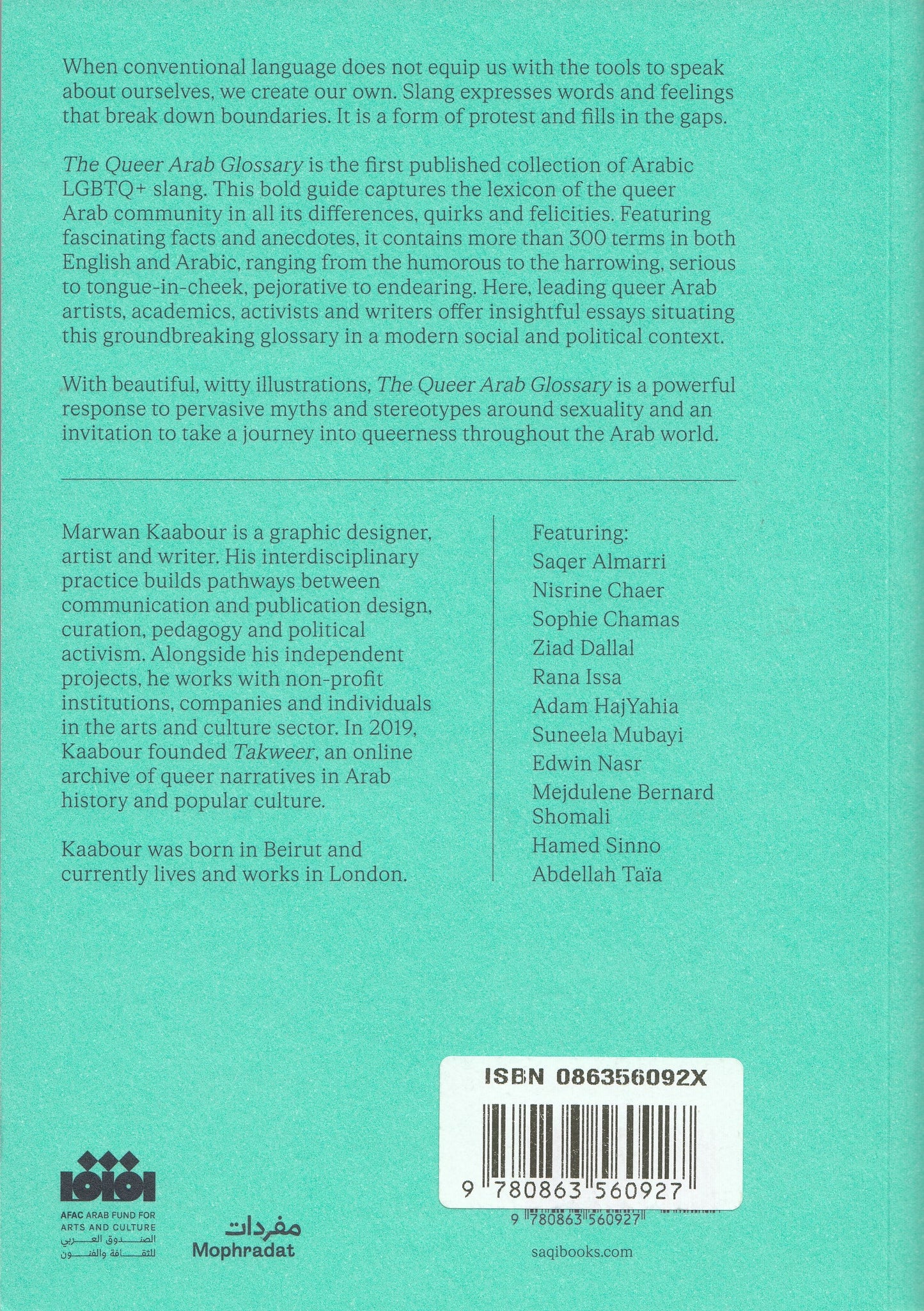 The Queer Arab Glossary - Edited by: Marwan Kaabour