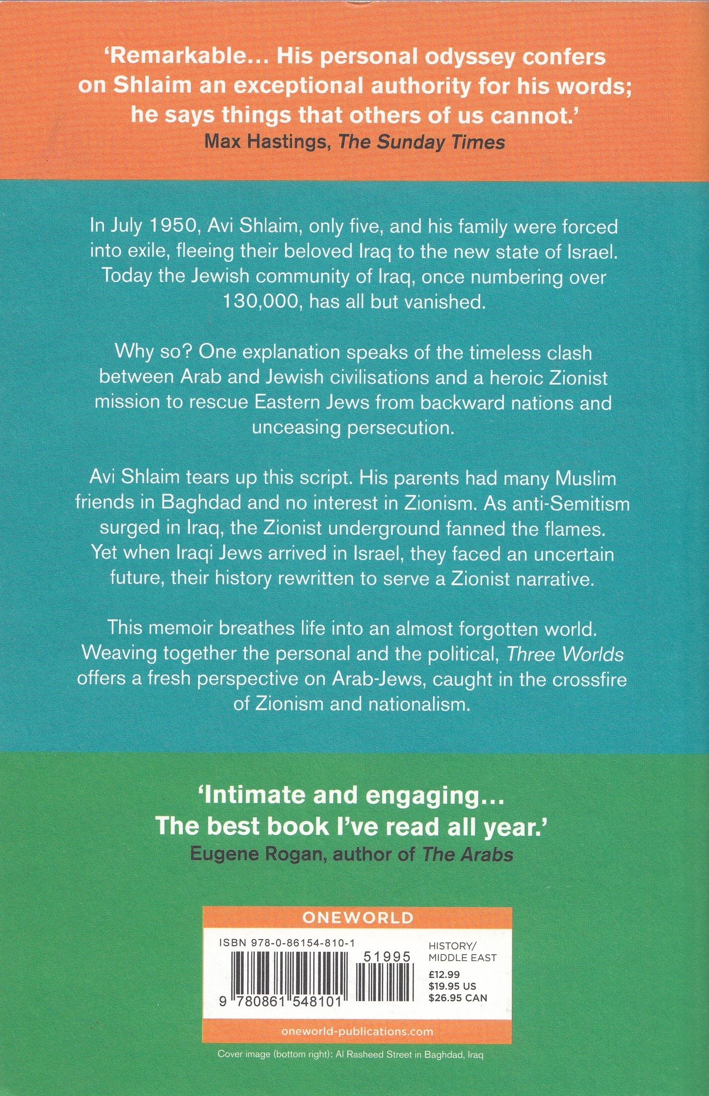 Three Worlds : Memoirs of an Arab-Jew - By: Avi Shlaim