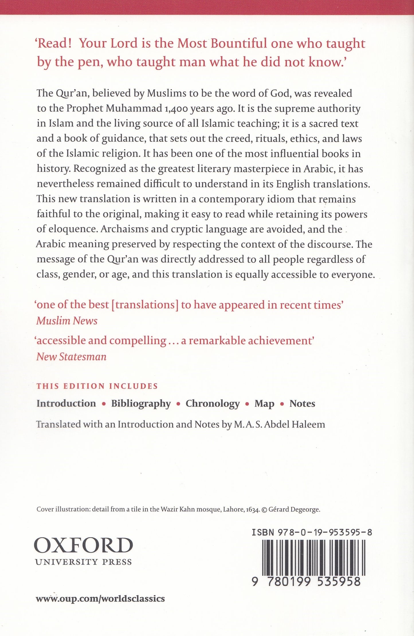 The Qur'an (Oxford World's Classics)