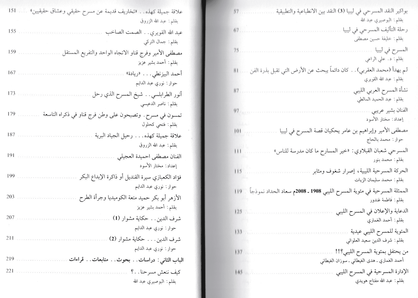 ليبيا: مئة عام من المسرح "هكذا تكلم المسرحيون" 1908 - 2008 - إعداد: نوري عبد الدائم أبو عيسى